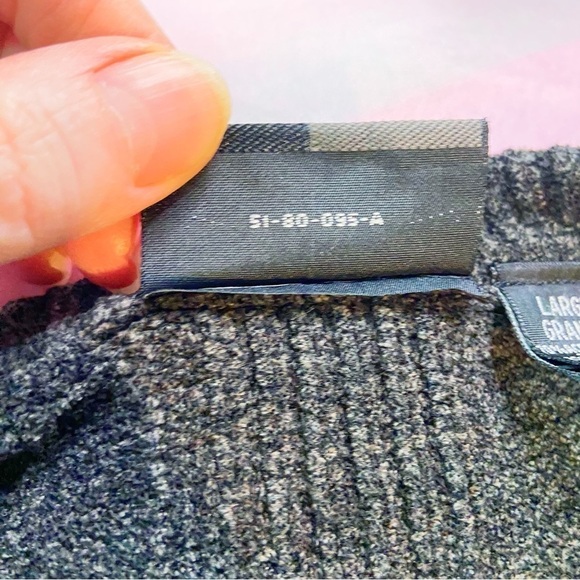 J. Ferrar black pullover crewneck rayon blend sweater L - Picture 5 of 11